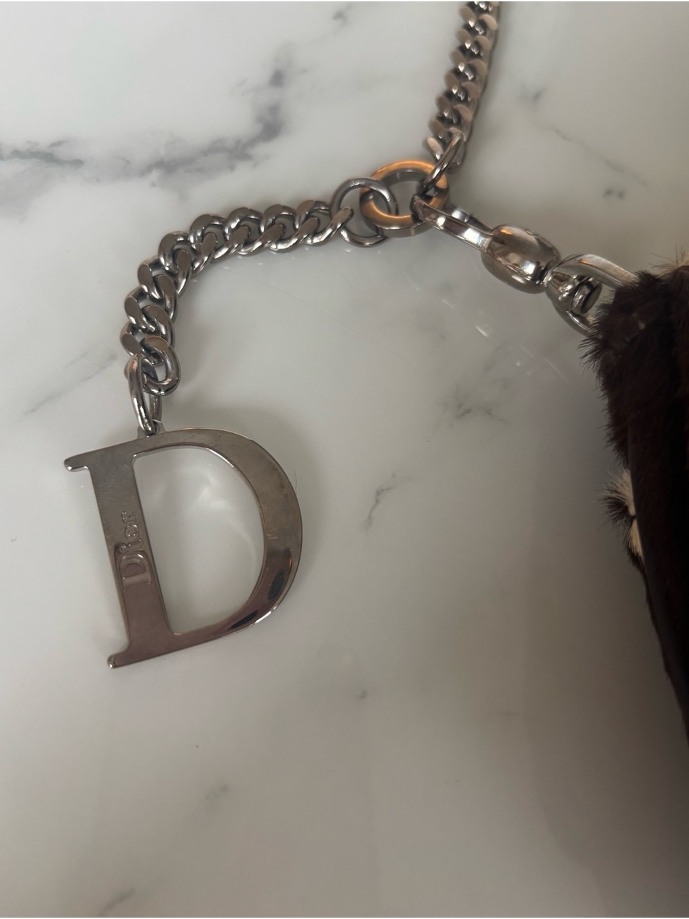 Rare Christian Dior Fur Shoulder Bag Vintage Luxury Collector Bag - Picture 10 of 11